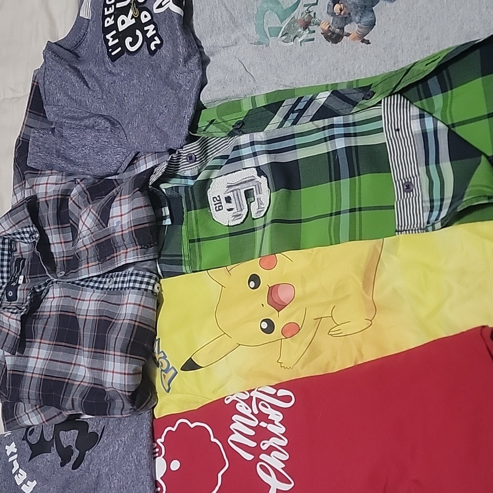LOTS OF BOYS TOPS 8/10 + STILL IN GOOD CONDITION.